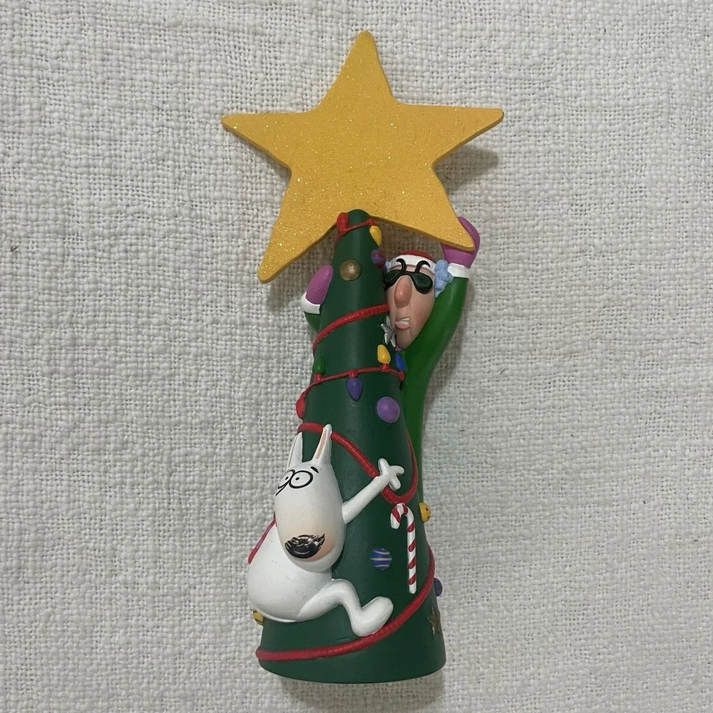 Maxine & Dog Floyd Decorating‎ Christmas Tree Large Gold Star Figurine 9 3/4
